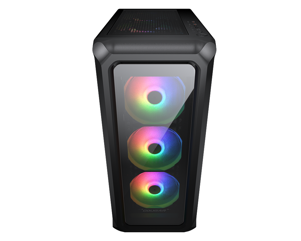 Gabinete Cougar Archon 2 RGB / Negro / ARGB / Mid Tower Case / Cristal Templado / 3 Ventiladores / 385CC50.0003 - Image 4