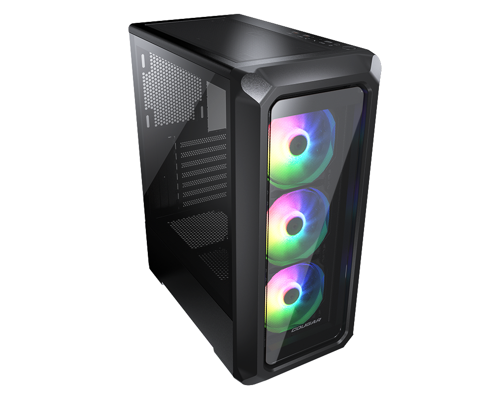 Gabinete Cougar Archon 2 RGB / Negro / ARGB / Mid Tower Case / Cristal Templado / 3 Ventiladores / 385CC50.0003 - Image 3