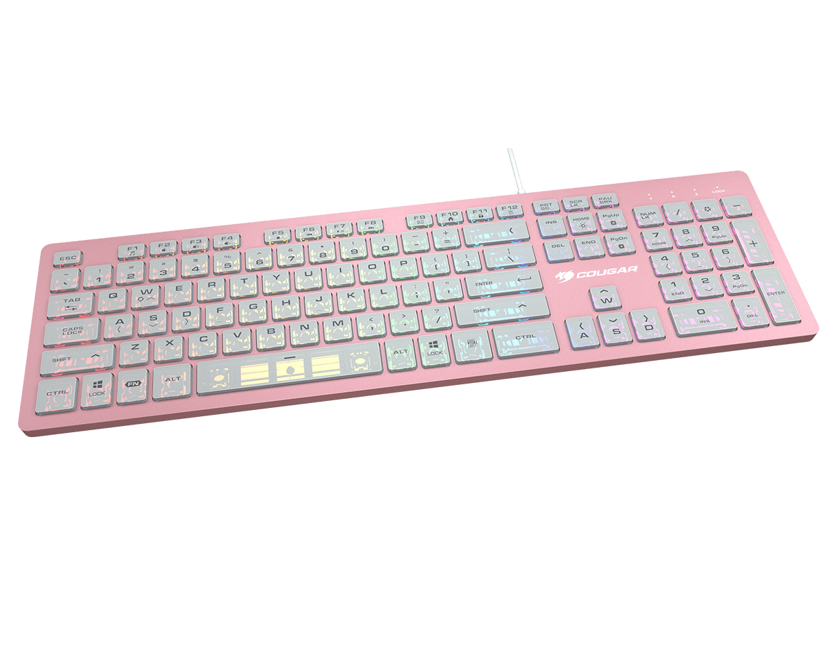 Teclado Gamer Cougar Vantar AX RGB / Switch Tijera / Alámbrico / Rosa - Image 3