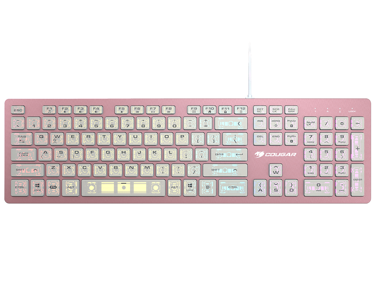 Teclado Gamer Cougar Vantar AX RGB / Switch Tijera / Alámbrico / Rosa - Image 2
