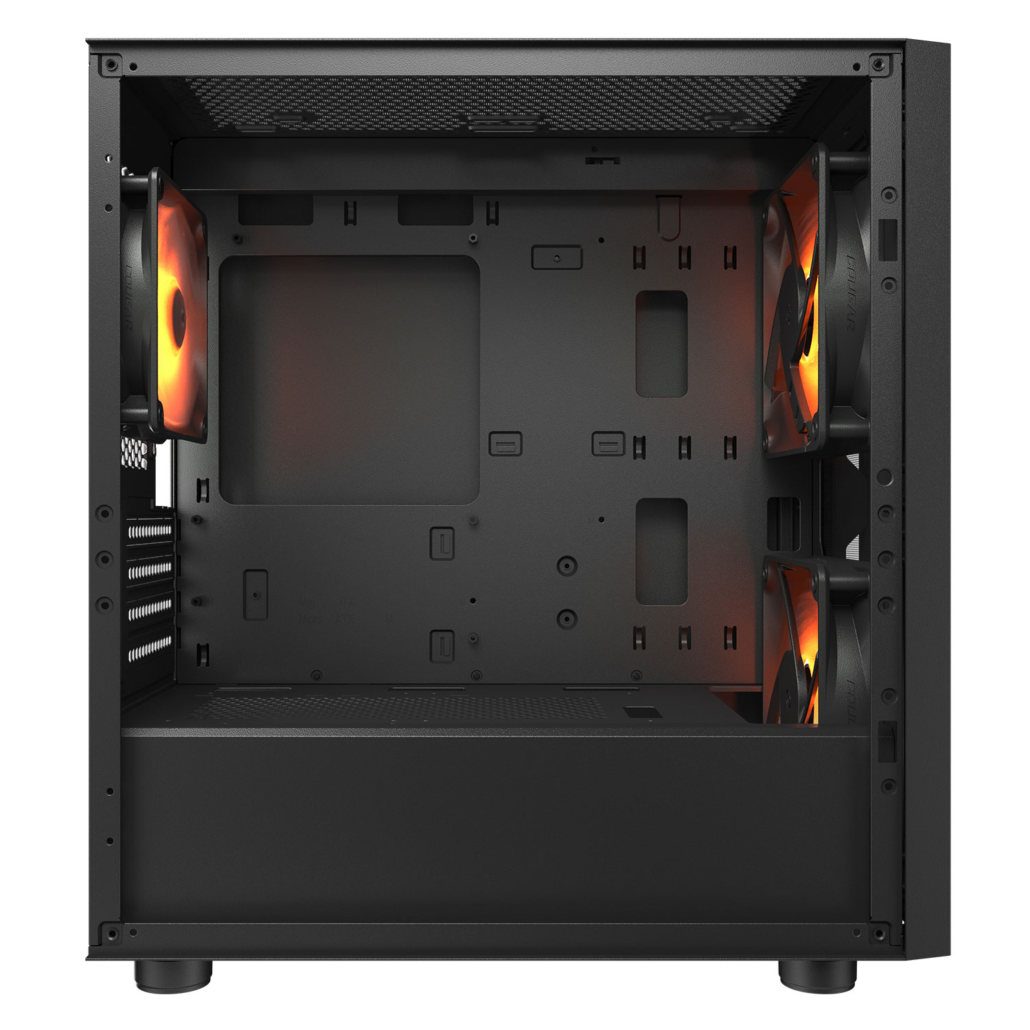 Gabinete Cougar Uniface Mini RGB / Mini-Tower / Micro-ATX/Mini-ITX / USB 2.0/3.0 / 3 Ventiladores Instalados / Negro - Image 6