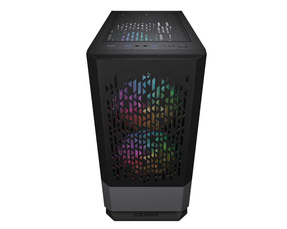 Gabinete Cougar MG140 Air RGB / Mini Tower / Micro-ATX, Mini-ITX / USB 3.0 / Ventana Lateral / Negro - Image 2