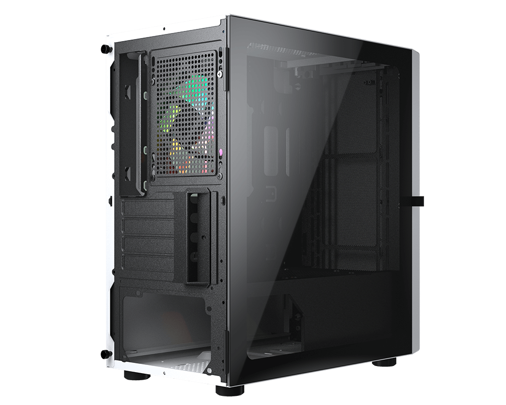 Gabinete Cougar Purity RGB / Mini-Tower / Mini-ITX, Micro-ATX / USB 3.0, USB 2.0 / 1 Ventilador ARGB Instalado / Blanco - Image 5