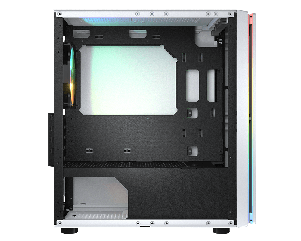 Gabinete Cougar Purity RGB / Mini-Tower / Mini-ITX, Micro-ATX / USB 3.0, USB 2.0 / 1 Ventilador ARGB Instalado / Blanco - Image 4