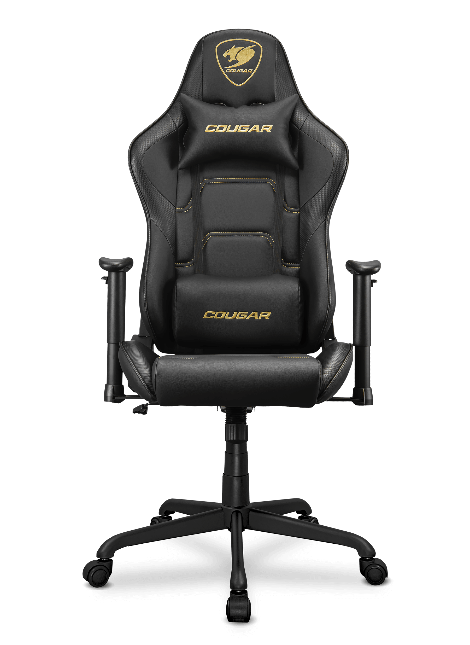 Silla Gamer Cougar Armor Elite Royal / Hasta 120 kg / Negro y Dorado