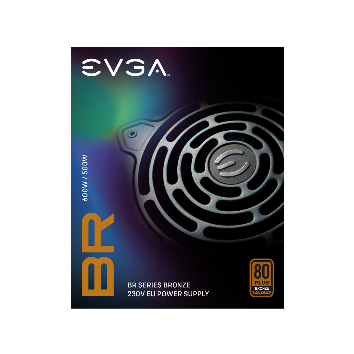 Fuente de poder 600W Certificacion 80+ Bronze / EVGA 600BR / 100-BR-0600-K1 - Image 2