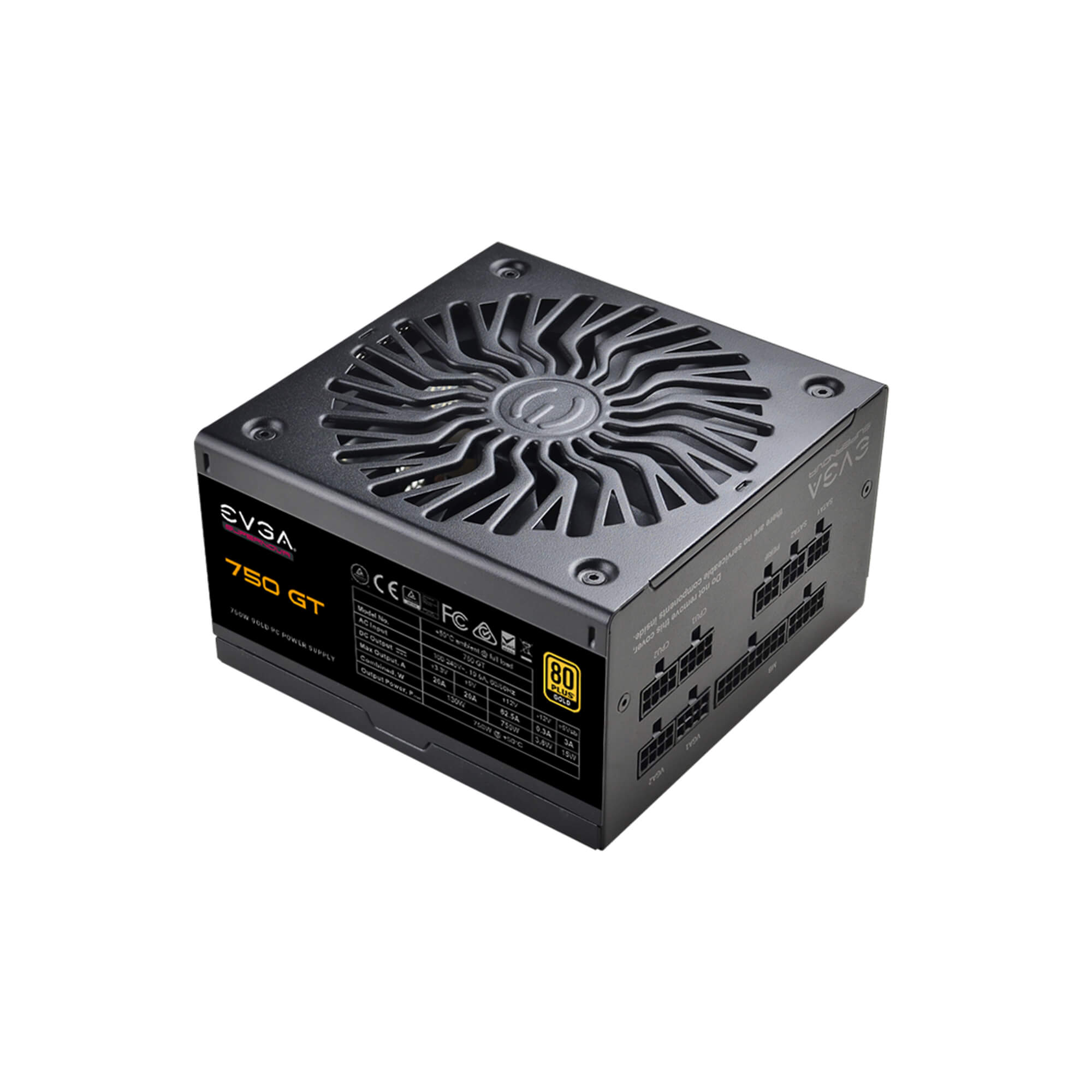 Fuente de Poder EVGA SuperNova 750 GT / 80+ Gold / 24-pin ATX, 750W / 220-GT-0750-Y1 - Image 4