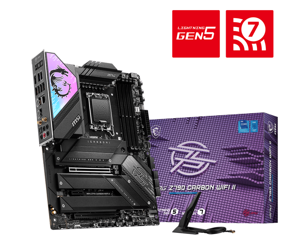 Tarjeta Madre MSI MPG Z790 Carbon WiFi II / LGA1700 / DDR5 / PCIe 5.0 / M.2 / MPG Z790 CARBON WIFI II/