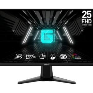 Monitor Gamer MSI G255F / LCD 24.5" / Full HD / 180Hz / HDMI / DisplayPort / Negro