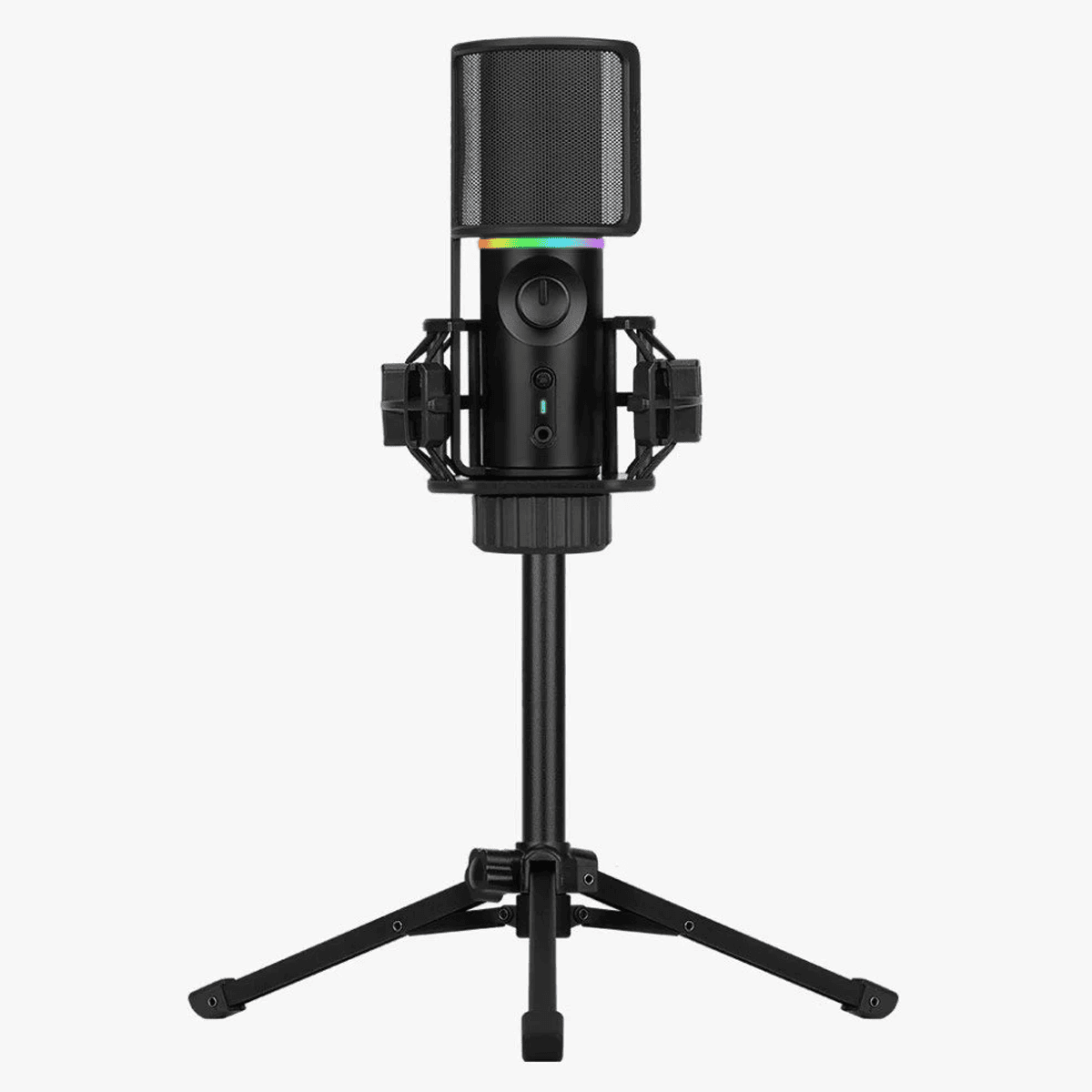 Micrófono Streamplify Rgb Con Tripode Y Filtro Anti Pop / Negro / 4251442506360