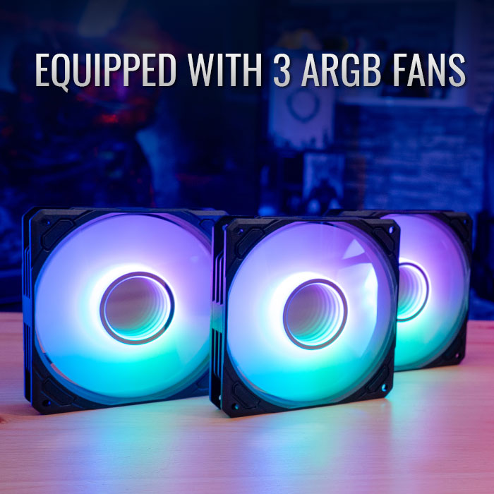 Sistema de Enfriamiento Líquido AeroCool Mirage L360 ARGB / Compatible con CPU Intel y AMD / Radiador 360mm / ARGB / Blanco - Image 5