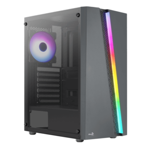 Gabinete AeroCool Gamer Blade / ATX / Sin Fuente / Negro