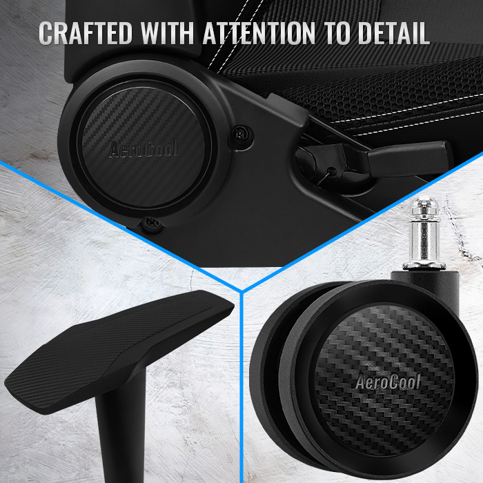 Aerocool Silla Gamer Admiral / 125 Kg / Negro y Rojo - Image 4