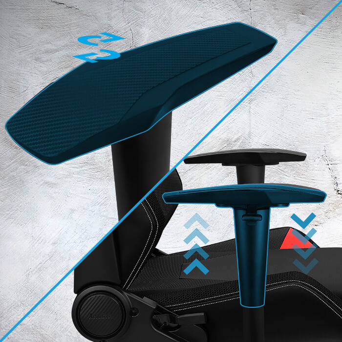 Aerocool Silla Gamer Admiral / 125 Kg / Negro y Rojo - Image 6