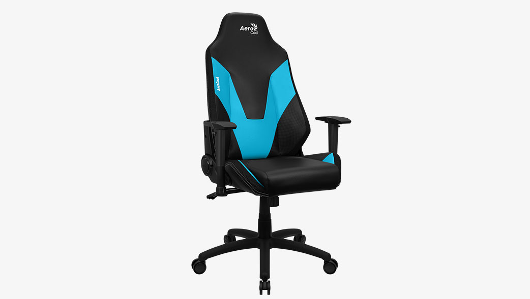 Aerocool Silla Gamer Admiral / 125 Kg / Negro y Azul - Image 2
