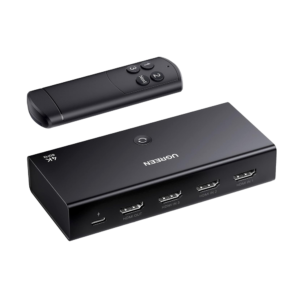 Conmutador HDMI Switch 4@60Hz | 3 Entradas a 1 Salida | 3D | HDR | Dolby Atmos | DTS5.1/7.1 | HDCP2.2 | PCM2.0 | HDMI2.0 | Reduce el Retraso y la perdida de fotogramas | Incluye Control Remoto.