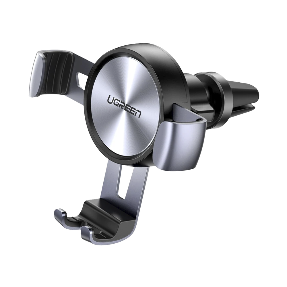Soporte de Celular para Automóvil en Rendija de Ventilación / Sistema de Gravedad / Rotacion de 360° /Angulo Multiple / Almohadillas de Goma Antideslizantes / Amplia Compatibilidad con dispositivos de 4'' a 7'' / Color Negro