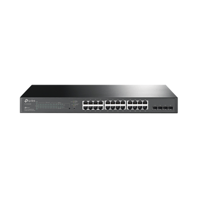 Switch PoE JetStream SDN Administrable 24 puertos 10/100/1000 Mbps + 4 puertos SFP, 24 puertos PoE, 250W, administración centralizada OMADA SDN - Image 3