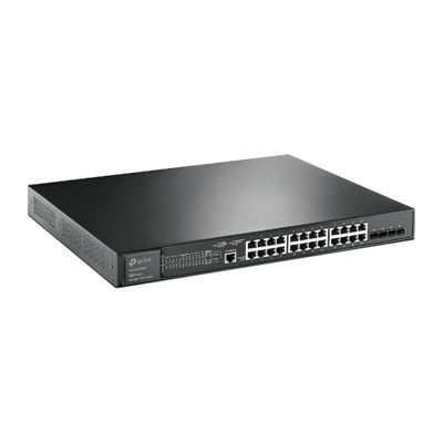 Switch L2+ Omada PoE+ / 24 Puertos PoE+ 10/100/1000 Mbps / 4 Puertos SFP+ 10G / 2 Puertos Consola (RJ45 y microUSB) / Administración Centralizada Omada o Stand-Alone / Multicast IGMP / Presupuesto PoE 384W / Montaje en Rack / (SG3428XMP) - Image 2