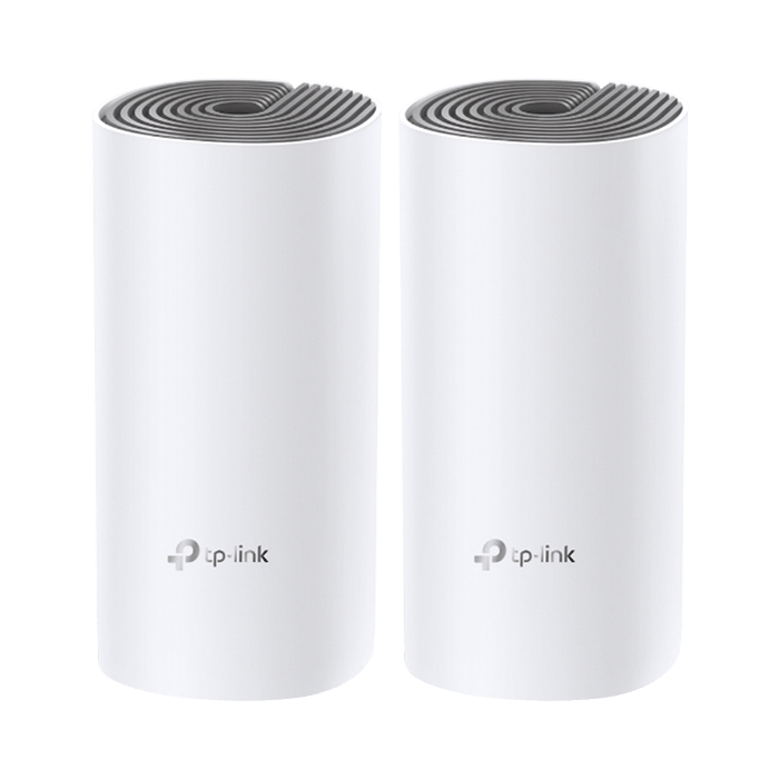 Kit de Router inalámbrico mesh Deco E4 para Hogar / Doble banda AC 1200 / 2 puertos 10/100 Mbps / Compatible con amazon alexa.