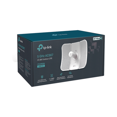 CPE de Exterior de 5 GHz AC 867 Mbps, Antena direccional de 23 dBi, potencia de 29 dBm, PoE pasivo - Image 3