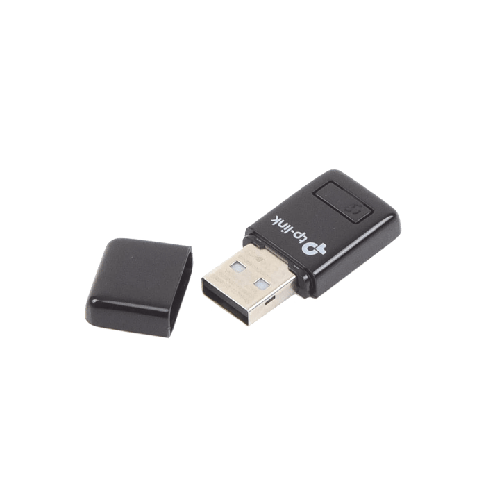 Mini Adaptador USB inalámbrico N 300 Mbps 2.4 GHz con 1 antena interna