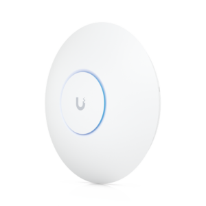 Punto de Acceso UniFi WiFi 6E Enterprise, alta densidad, hasta 600 usuarios, Mu-MIMO 4x4, bandas 2.4/5/6 Ghz, (1) puerto RJ45 2.5G (POE+)