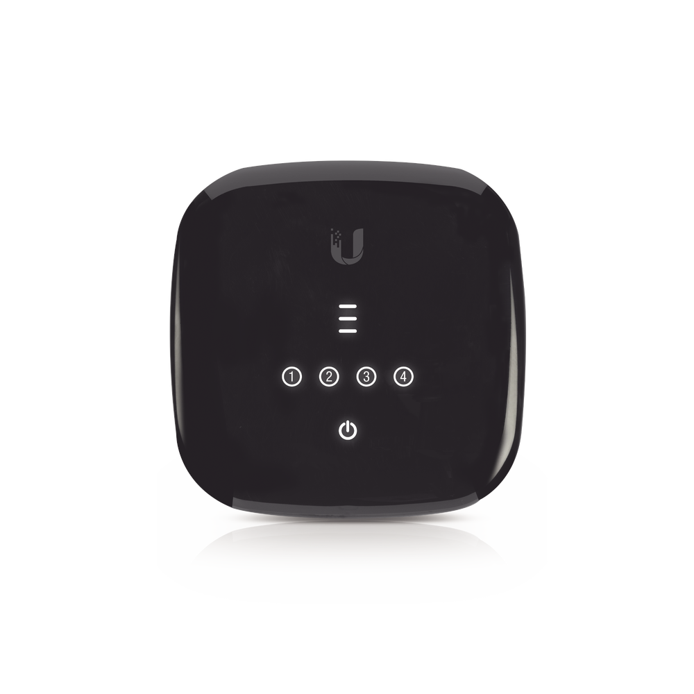 UFiber WiFi 802.11n GPON ONU, Unidad de red óptica con 1 puerto WAN GPON (SC/APC) + 4 puertos LAN Gigabit Ethernet