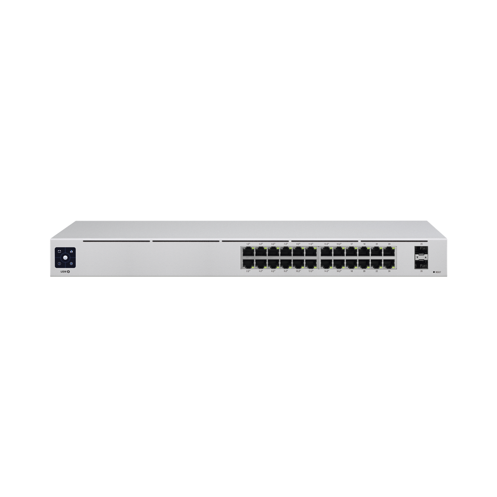 UniFi Switch USW-24-POE Gen2, Capa 2 de 24 puertos (16 puertos PoE 802.3af/at + 8 puertos Gigabit) + 2 puertos 1G SFP, 95W, pantalla informativa - Image 2
