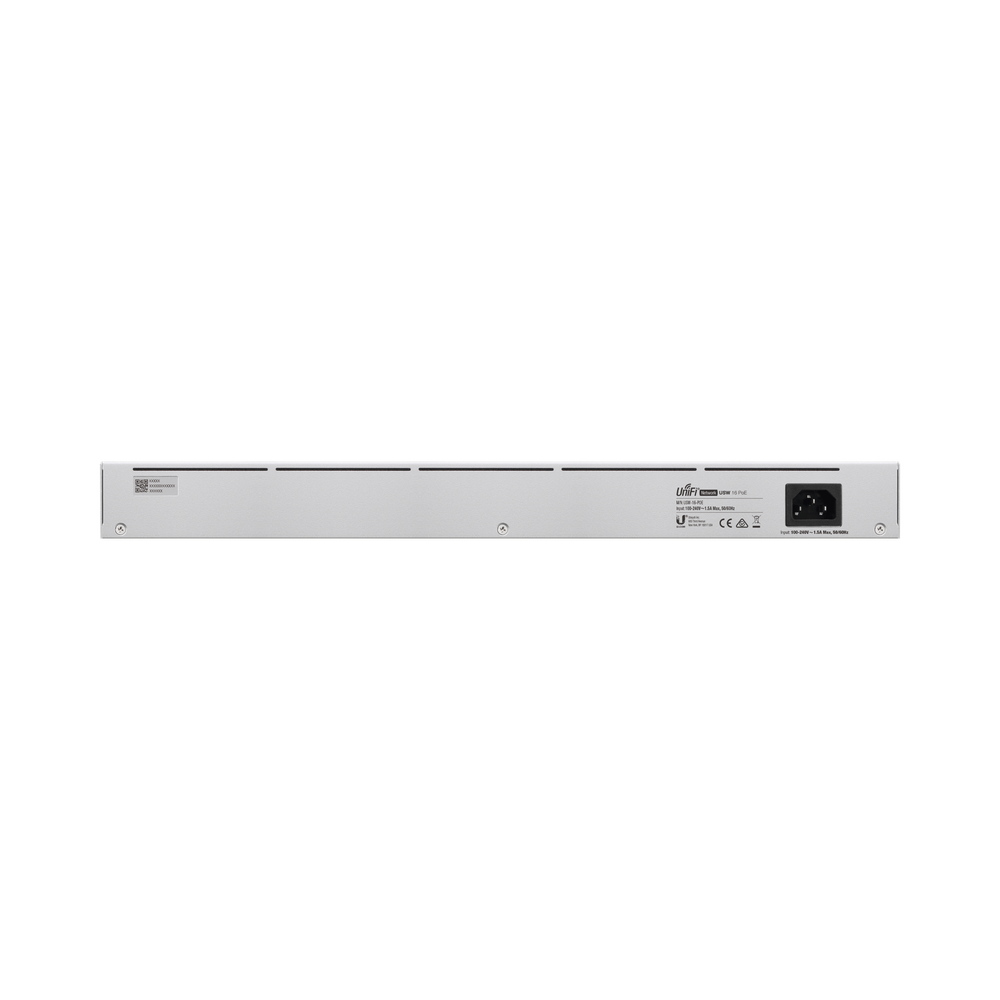 UniFi Switch USW-16-POE Gen2, Capa 2 de 16 puertos (8 puertos PoE 802.3af/at + 8 puertos Gigabit) + 2 puertos 1G SFP, 42W, pantalla informativa - Image 3