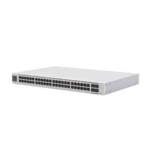UniFi Switch USW-Pro-48, Capa 3 de 48 puertos Gigabit RJ-45 + 4 puertos 1/10G SFP+, pantalla informativa