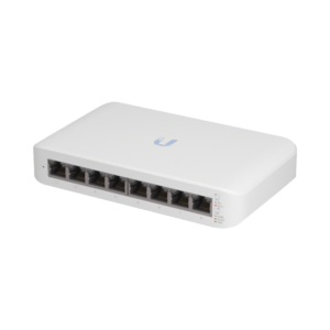 Switch UniFi Lite Administrable PoE de 8 Puertos 10/100/1000 Mbps (4 puertos 802.3af/at), 52 W