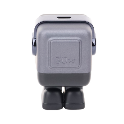 Cargador Mini GaNRobot 30W serie Nexode | 1 USB-C de Carga Rápida | Tecnología GaN II | Multiprotocolo PD/QC/SCP/FCA | Carga Inteligente | Pantalla LED | Zapato Magnético Extraíble | Thermal Guard | Color Negro. - Image 4