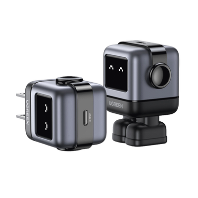 Cargador Mini GaNRobot 30W serie Nexode | 1 USB-C de Carga Rápida | Tecnología GaN II | Multiprotocolo PD/QC/SCP/FCA | Carga Inteligente | Pantalla LED | Zapato Magnético Extraíble | Thermal Guard | Color Negro. - Image 2