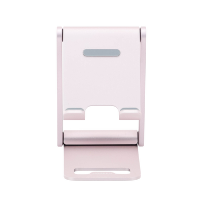 Soporte para Teléfono Celular de Aluminio / Angulo Ajustable / Amplia Compatibilidad con dispositivos de 4.7'' a 7.9'' / Antideslizante / Antiarañazos / Plegable / Color Rosa - Image 7