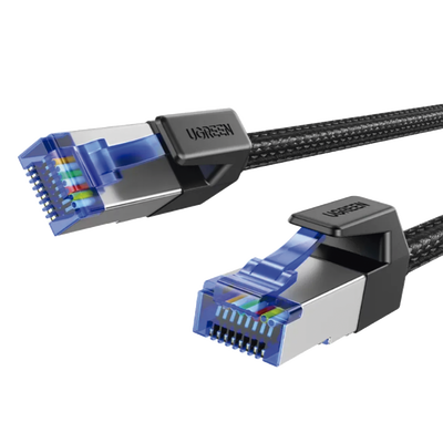 Cable Ethernet Cat8 CLASS?F/FTP Redondo con Malla de Nylon 2 Metros - Image 2