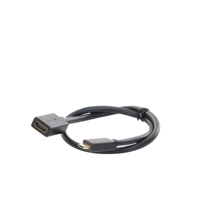 Adaptador Mini HDMI a HDMI (HDMI Tipo C) / 18Gbps / 4K@60Hz / HDR / Tecnología 3D / ARC / Carcasa PC+ABS / HDCP/ Longitud de 22 cm - Image 3