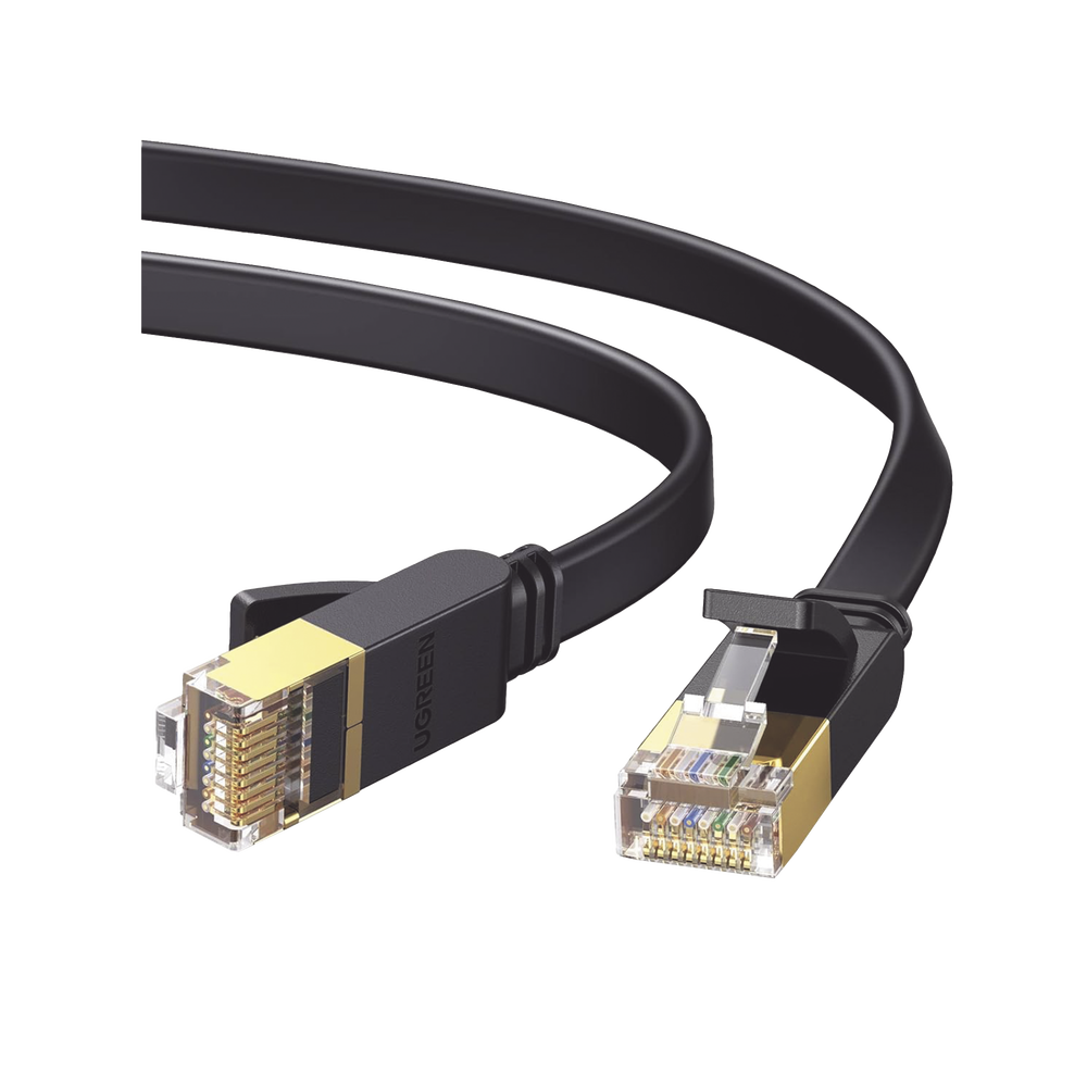 Cable Ethernet / Cat 7 / 3 Metros / Diseño Plano / Alta Velocidad 10 Gbps / Conectores RJ45 Chapados en Oro - Image 2