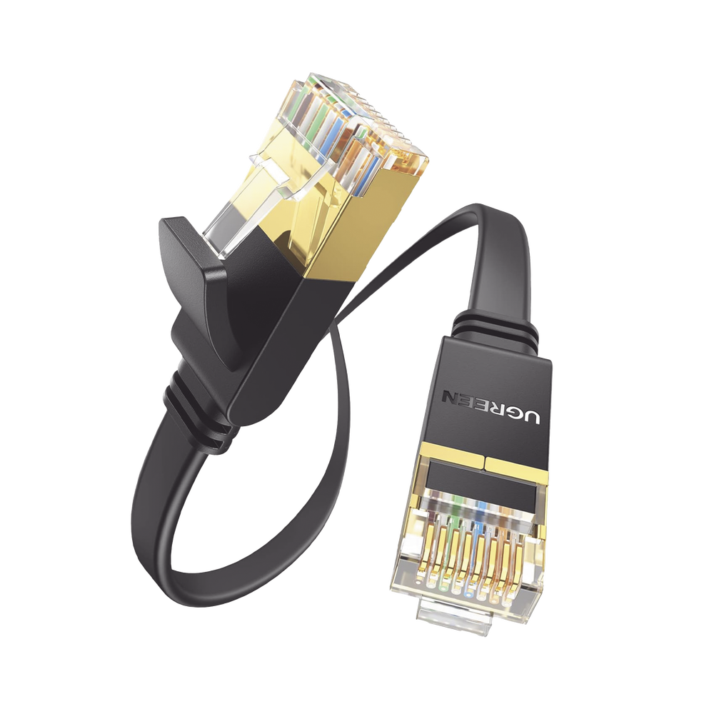 Cable Ethernet / Cat 7 / 3 Metros / Diseño Plano / Alta Velocidad 10 Gbps / Conectores RJ45 Chapados en Oro