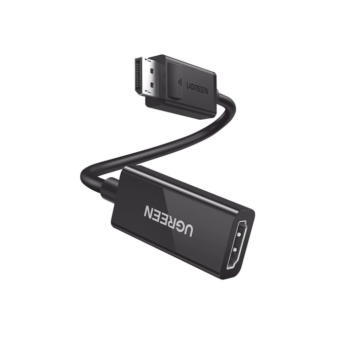 Convertidor DisplayPort a HDMI 4K@60Hz | 3D | HDR | Blindaje interno | Boton Liberador | Largo 25cm | Carcasa de ABS | Plug & Play.