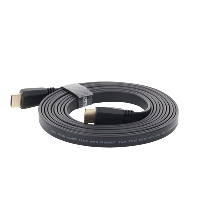 Cable HDMI 2.0 Plano de 3 m / 4K@60Hz / HDR / 3D / HEC (Canal Ethernet HDMI) / ARC (Canal de Retorno de Audio) / Color Profundo de 48 bits / Audio de 32 canales / HDCP /Audio Dolby True HD 7.1 / 18 Gbps / Estañado y Triple Blindaje / Anti Interfere - Image 3