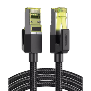 Cable Ethernet Cat7 CLASS?F/FTP Redondo con Malla de Nylon 2 Metros