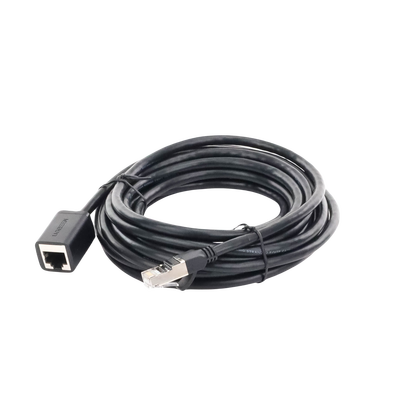 Cable de Extensión Cat6 RJ45 F/UTP / Macho a Hembra / 5m / Método de conexión 568B / Velocidad de transmisión 1000Mbps / Ancho de banda del canal 250MHz /Caja de Cobre / Negro - Image 3