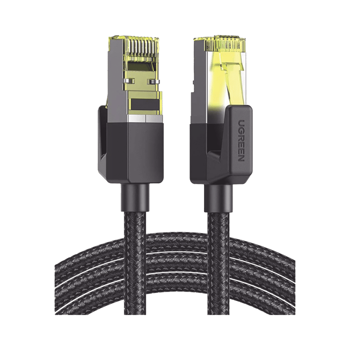 Cable Ethernet Cat7 CLASS?F/FTP Redondo con Malla de Nylon 3 Metros