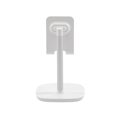 Soporte para Teléfono Celular & Tablet / Ajustable de 5° a 45° / Base Antideslizante / Protección de Silicona / ABS / Amplia Compatibilidad con dispositivos de 4'' a 7.9'' / Color Blanco - Image 4