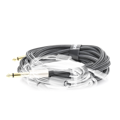 Cable de Audio Mono 6.35mm (1/4) Macho a 6.35mm (1/4) Macho / 5 Metros / Núcleo de Cobre / Blindaje Interno / Nylon Trenzado / Color Negro - Image 5