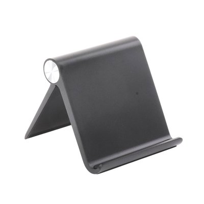 Soporte de Escritorio para Tablet / Ajustable de 0° a 100° / Goma Antiarañazos / Antideslizante / Amplia Compatibilidad con dispositivos de 4'' a 13'' / Plegable / ABS / Color Negro - Image 5