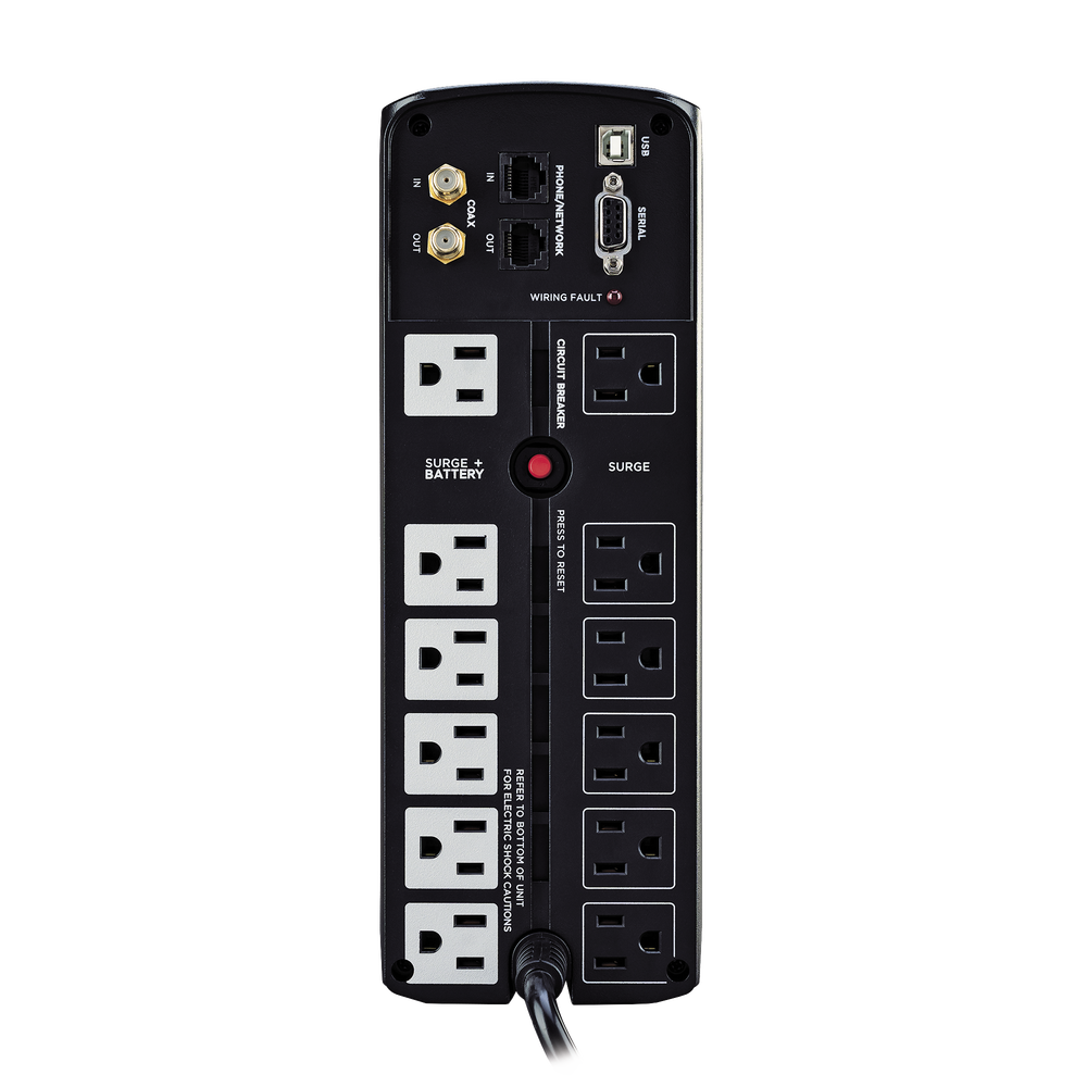 UPS de 1500 VA/900 W, Topología Línea Interactiva, Entrada 120 Vca NEMA 5-15P, Tipo Mini Torre, Con 12 Tomas NEMA 5-15R - Image 3