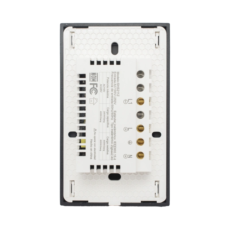 Apagador Inteligente ZigBee / Control de 1 Regreso / Panel de Vidrio Templado / 800 W / 100–250 V / Requiere HUB ZigBee - Image 5