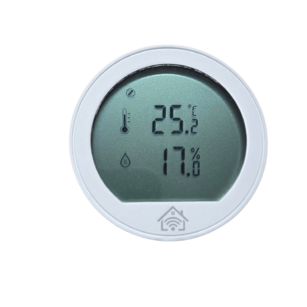 Sensor de Temperatura y Humedad / ZigBee Inalámbrico / Pantalla LCD / Rango -20 °C a 60 °C / Precisión ±0.2 °C / Compatible con HUB ZigBee